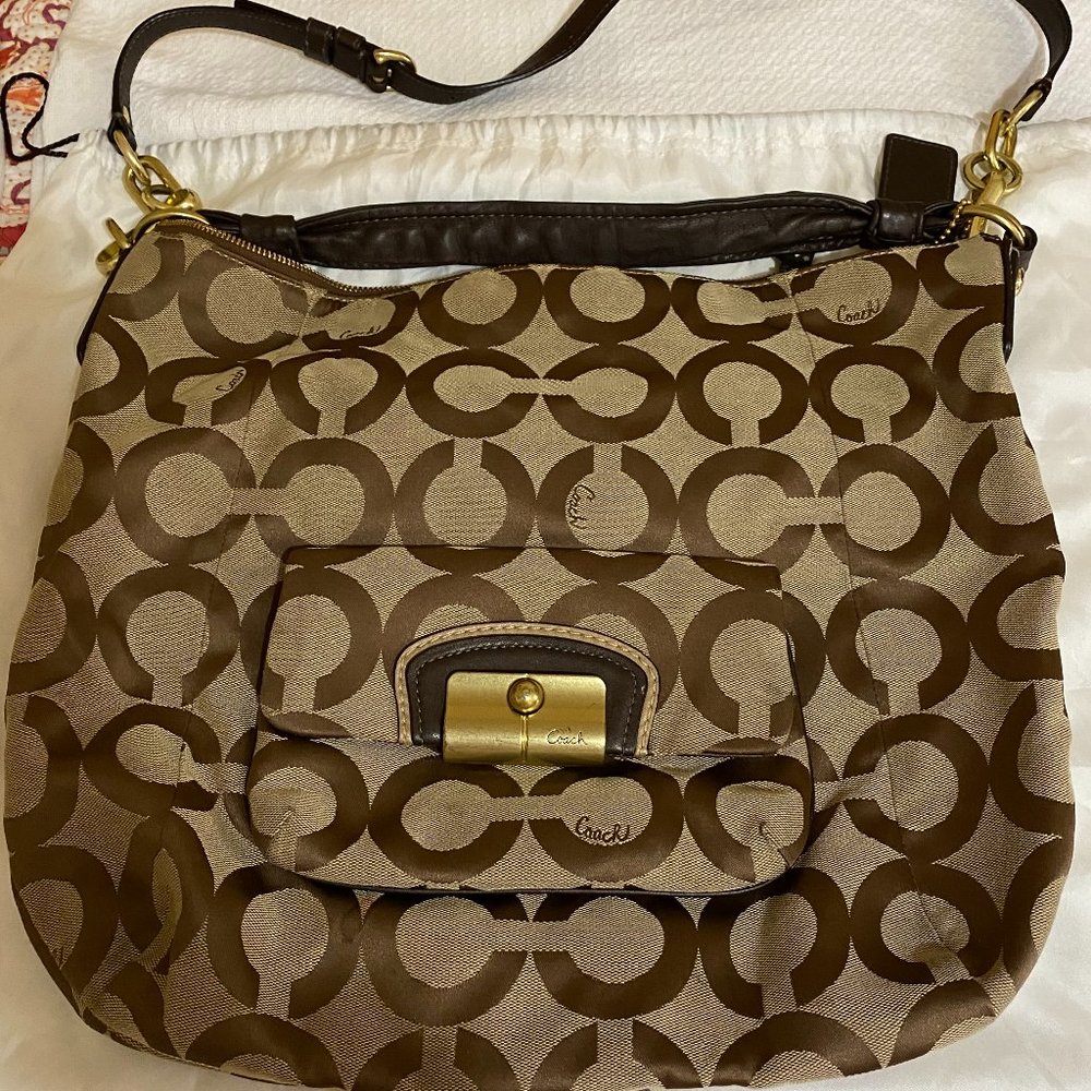 Coach large slouchy crossbody bag